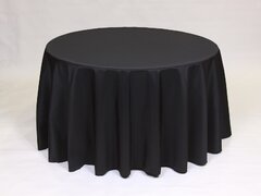 120 Round Black Table Linens