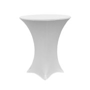 Cocktail White Spandex Tablecloth
