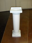 32" White Column