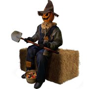 Pumpkin Man With Shovel