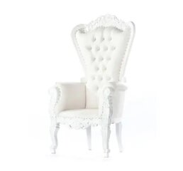 Large White Throne Chair