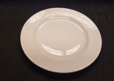 White Swirl Dinner Plate 10