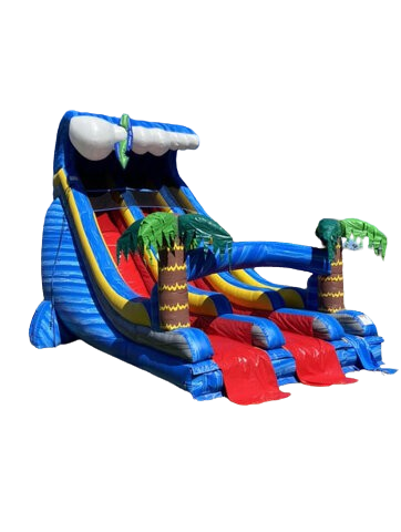 24 FT Dual Lane Shark Attack - Dry Slide 24 FT Dual Lane Shark Attack - Dry Slide