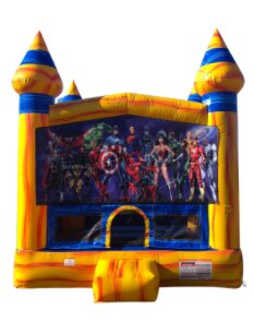 Volcano Bounce House - Superheroes Volcano Bounce House - Superheroes