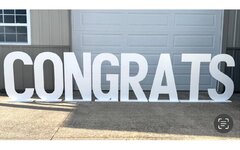 3-ft Tall White Wooden Letters 3-ft Tall White Wooden Letters