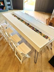 Lego/Canvas Paint or Craft Table with Stools