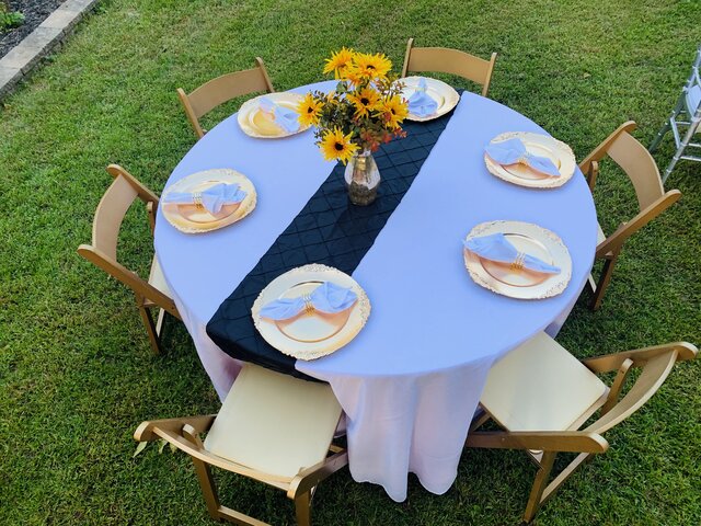 Chairs- Wood Padded Gold Chairs- Wood Padded Gold