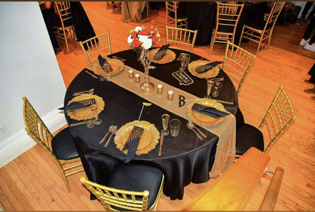 Table Runner -Gold Sequin Table Runner -Gold Sequin