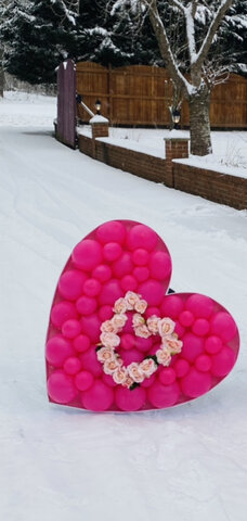 3' MOSAIC HEART WITH BALLOONS 3' MOSAIC HEART WITH BALLOONS