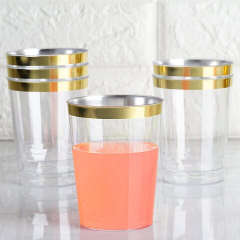 Water Cups - Gold trimmed Water Cups - Gold trimmed