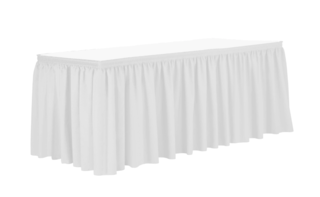 White Skirt - 17' ( fits 6' Table)