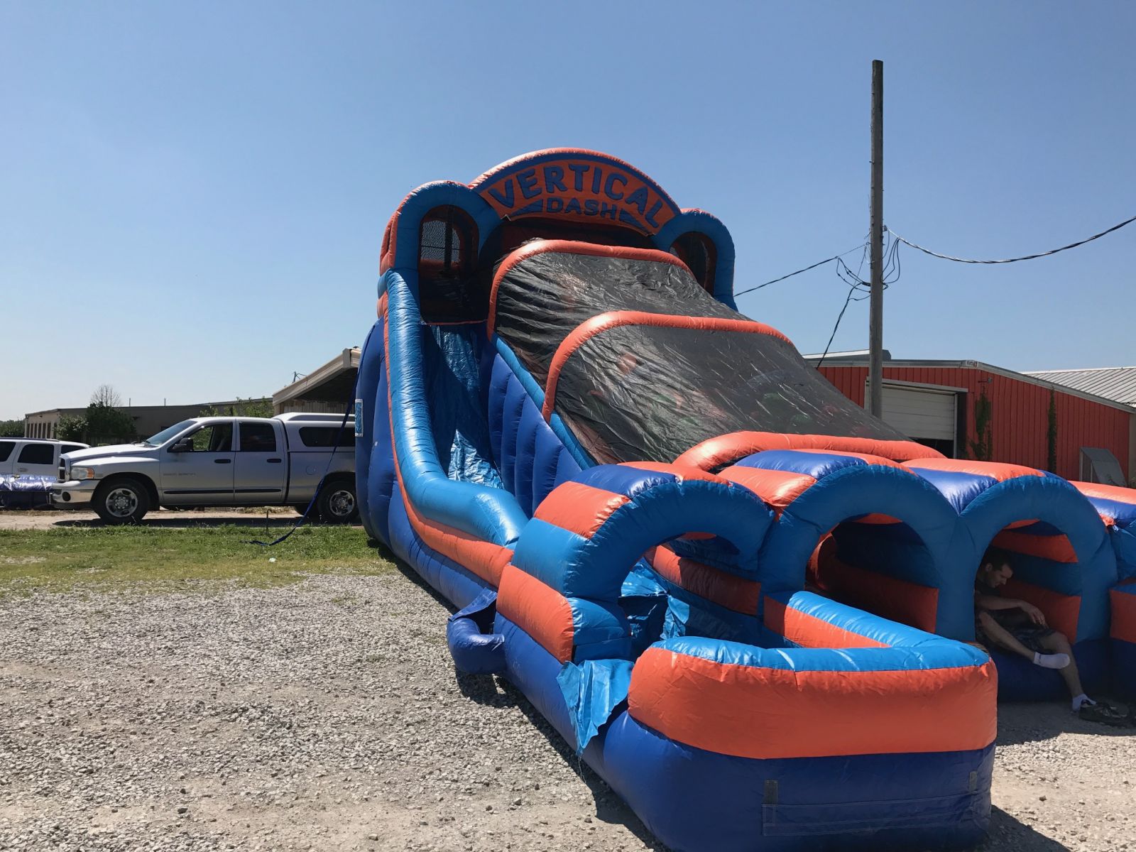 Vertical Dash Water Slide Combo Inflatable Rental Kansas City