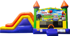 Dual Lane Castle Combo - Happy Birthday Dual Lane Castle Combo - Happy Birthday