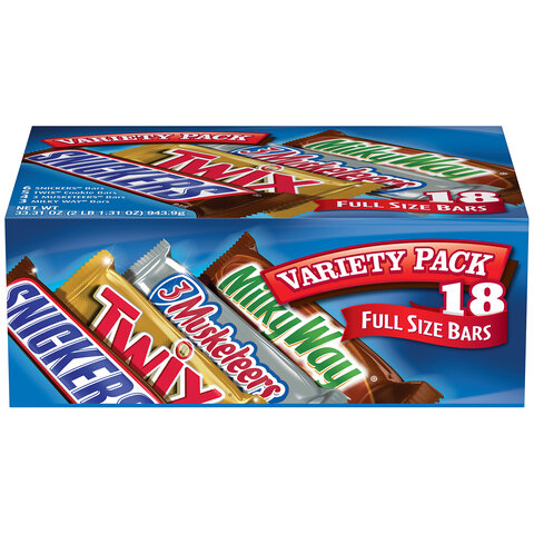 Assorted Candy Bars.