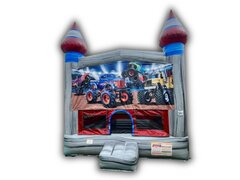 <center> Monster Trucks Large Bounce House