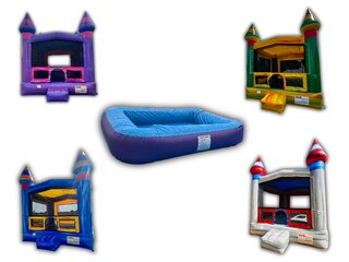 10x10 Inflatable Pool & Large Bounce House Package