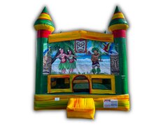<center>Tiki Beach Large Bounce House