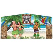 Tiki Beach Bounce House Banner
