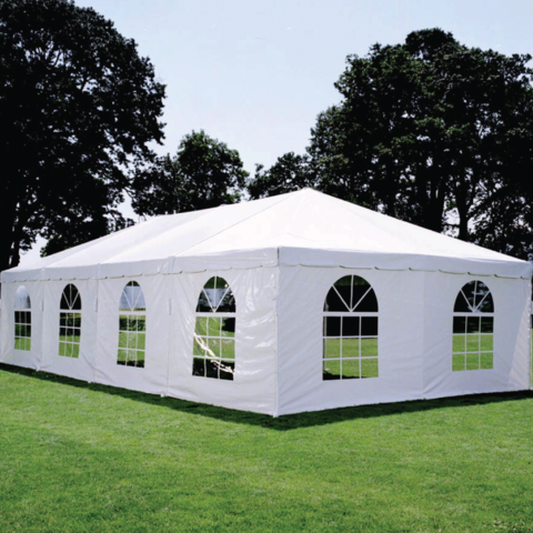 20 x 40 Please read before ordering: This is only sidewalls for Tent