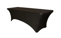 6 ft Black Folding Table Spandex Cover