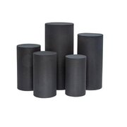 Metal Cylinder 5 pcs/set - Black Spandex Pillar