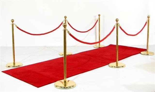 Stanchions With Red Carpet