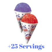 Snowcone- Additional 25 Servings