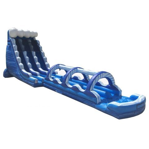 Blue Marble Dual Lane Splash and Ride Inflatable Water Slide Combo Blue Marble Dual Lane Splash and Ride Inflatable Water Slide Combo