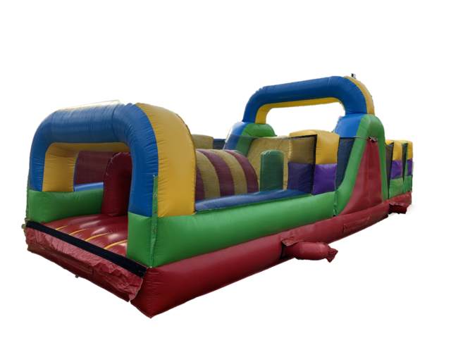 30' Retro Inflatable Obstacle Course 30' Retro Inflatable Obstacle Course