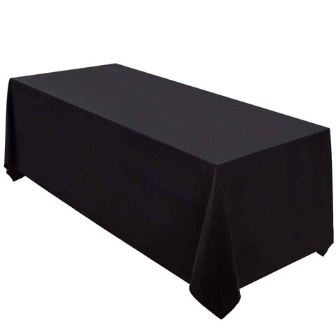 Black Rectangular Table/linen/6chairs 