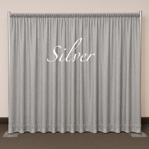 Silver drape 8’x6’ Silver drape 8’x6’