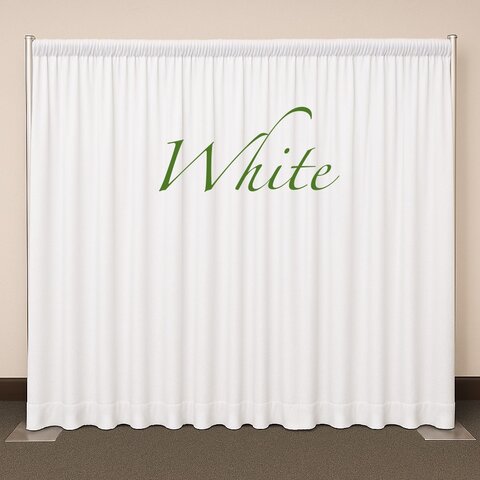 White drape 8’x6’ White drape 8’x6’