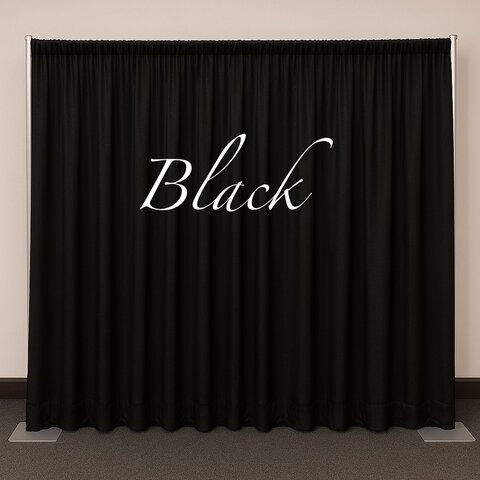 Black drape 8’x6’ Black drape 8’x6’