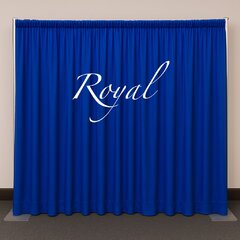 Royal drape 8’ tall