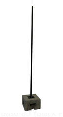 Market light pole base with adjustable pole 8’ to 20’
