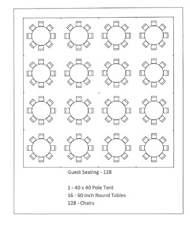 40x40 WHITE ROPE & POLE TENT 40x40 WHITE ROPE & POLE TENT