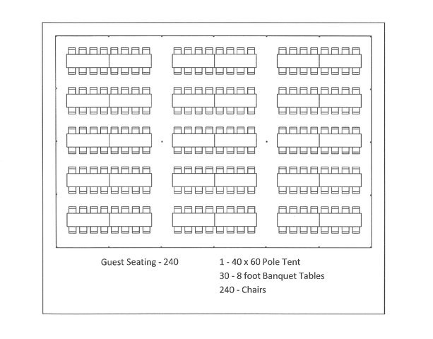 40x60 WHITE ROPE & POLE TENT 40x60 WHITE ROPE & POLE TENT