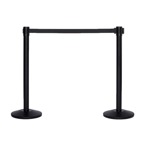 Black Retractable Belt Stanchion Black Retractable Belt Stanchion