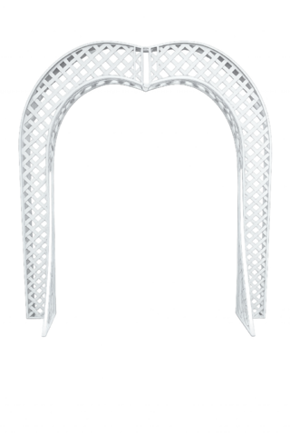 8FT Lattice Arch White 8FT Lattice Arch White