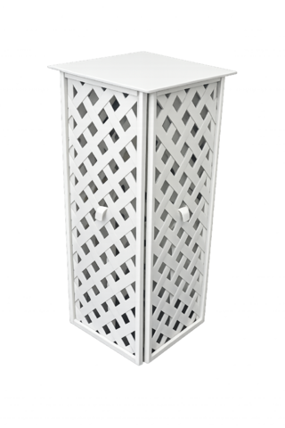 White Lattice Flower Stand 31 White Lattice Flower Stand 31