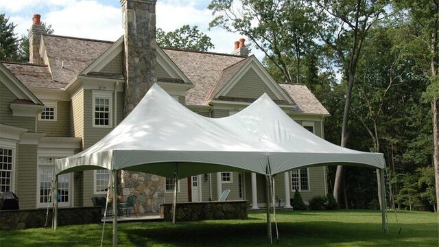 15' x 30' Peak Tent (For up to 36 guests) 15' x 30' Peak Tent (For up to 36 guests)