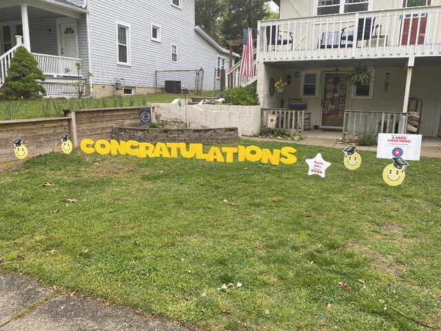 Congratulations Letters Yellow