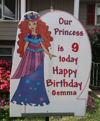 Princess Birthday Sign