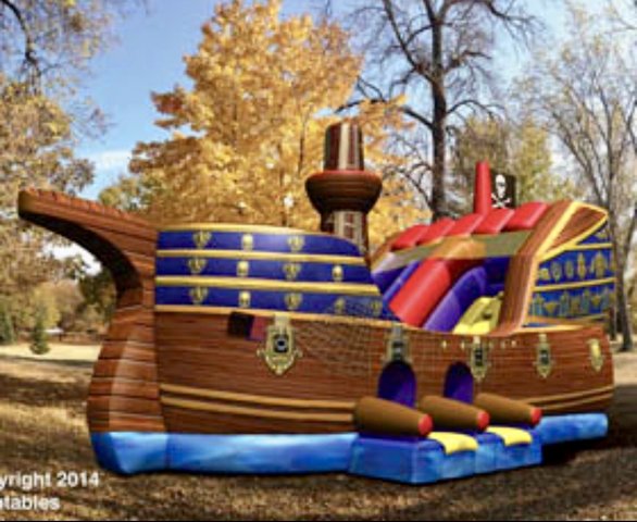 Pirate Ship Bounce House/Slide Combo Pirate Ship Bounce House/Slide Combo