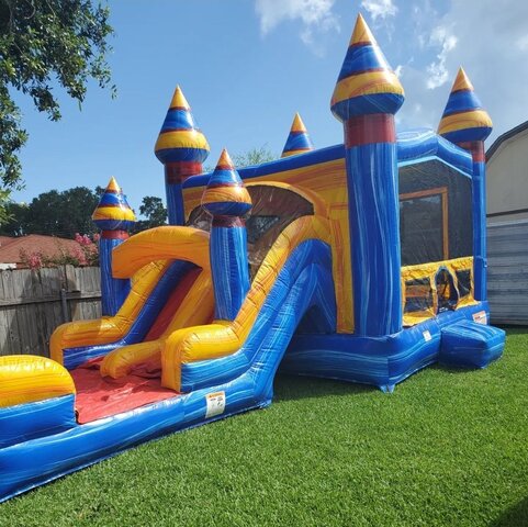 Melting Artic Dual Lane water slide Combo Melting Artic Dual Lane water slide Combo
