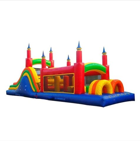 40 ft multiple colors Mega Obstacle course 40 ft multiple colors Mega Obstacle course
