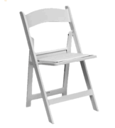 BF - White padded Chairs 