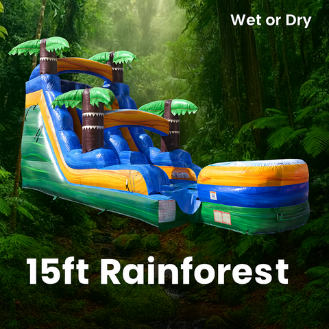 15ft Rainforest Wet/Dry Slide 15ft Rainforest Wet/Dry Slide