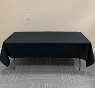 Black 6ft Tablecloth 