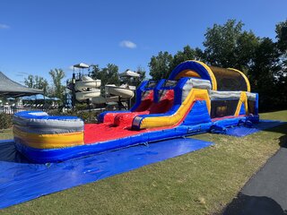 46ft Rip Curl Obstacle Course w/ Dual Slide